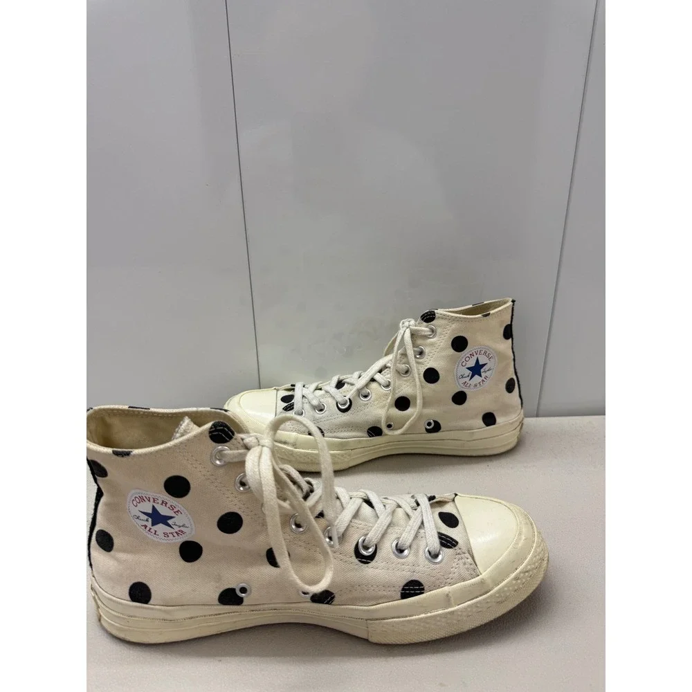 Comme des Garcons PLAY Converse Chuck 70 High Polka Dot White 157251C Mens 9 W11